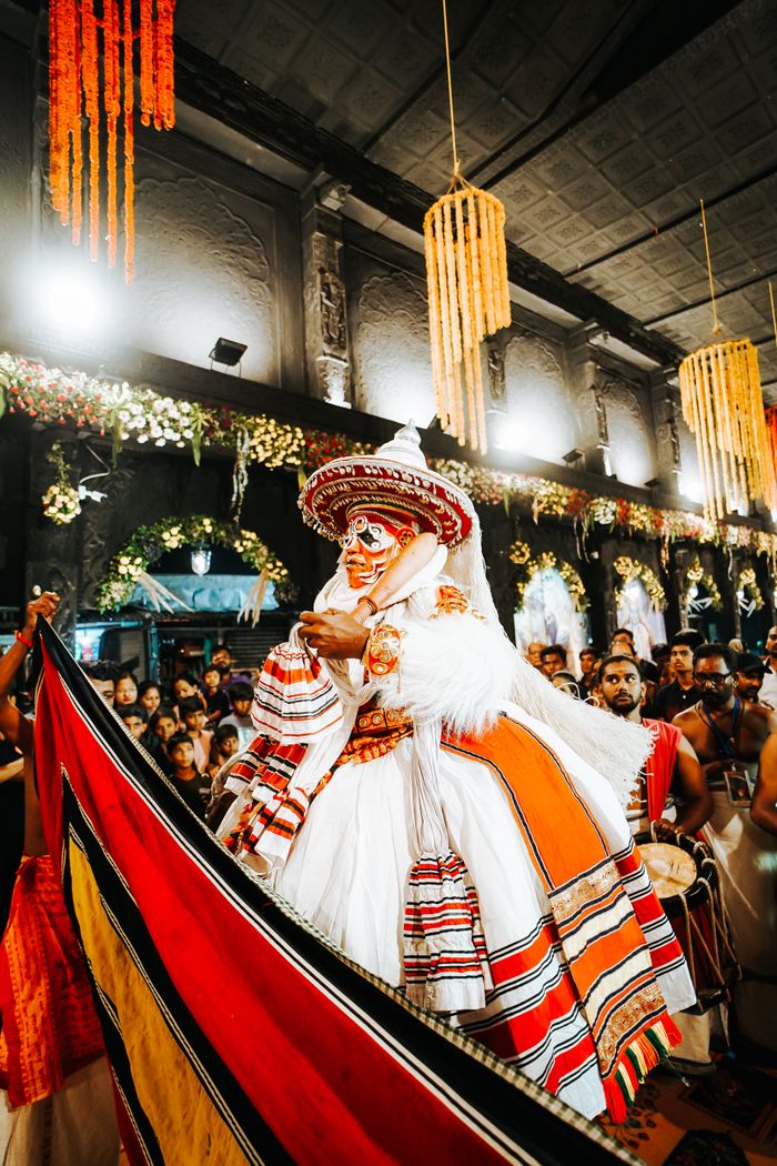 Captivating Theyyam dance performance with traditional attire in Nagpur, India, showcasing rich cultural heritage.